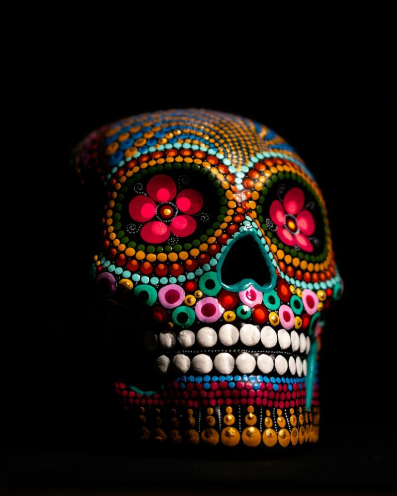 painted skull